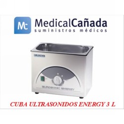 Cuba ultrasonidos energy 3 l. + accesorios euronda