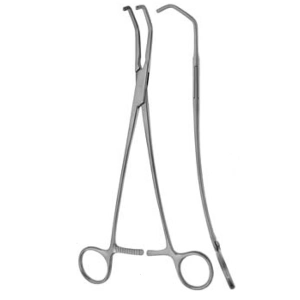 Pinzas-clamps para occlusion de Bakey-Satinsky