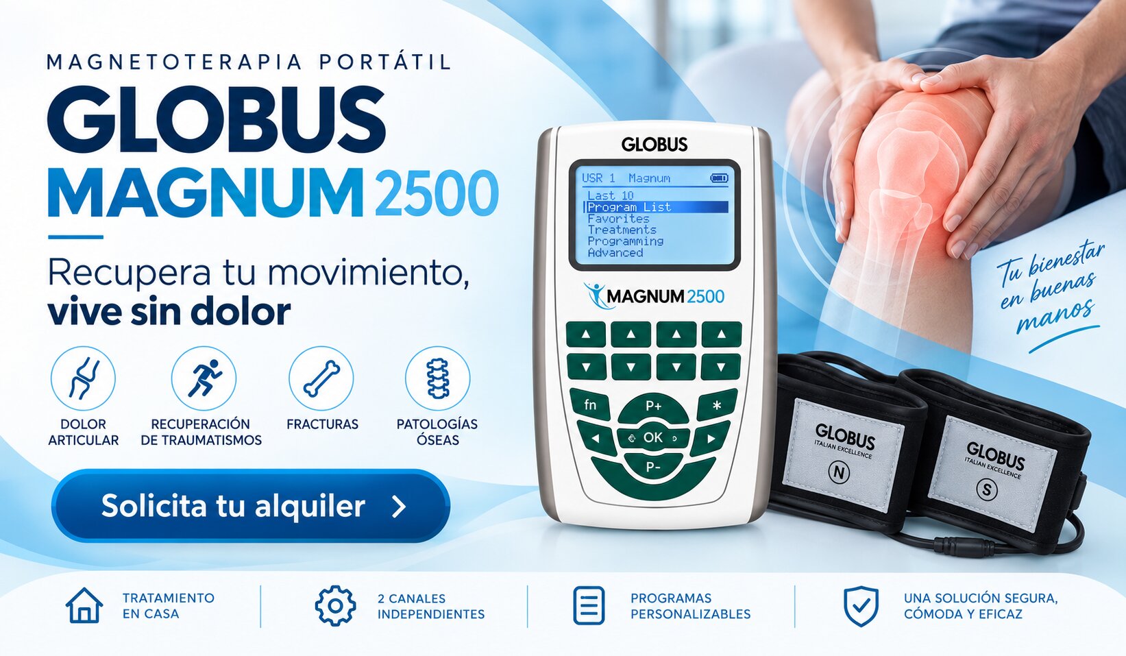 Magnetoterapia Portátil Globus Magnum 2500